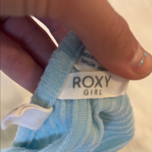 Light Blue Ribbed Romper - Picture 2 of 3